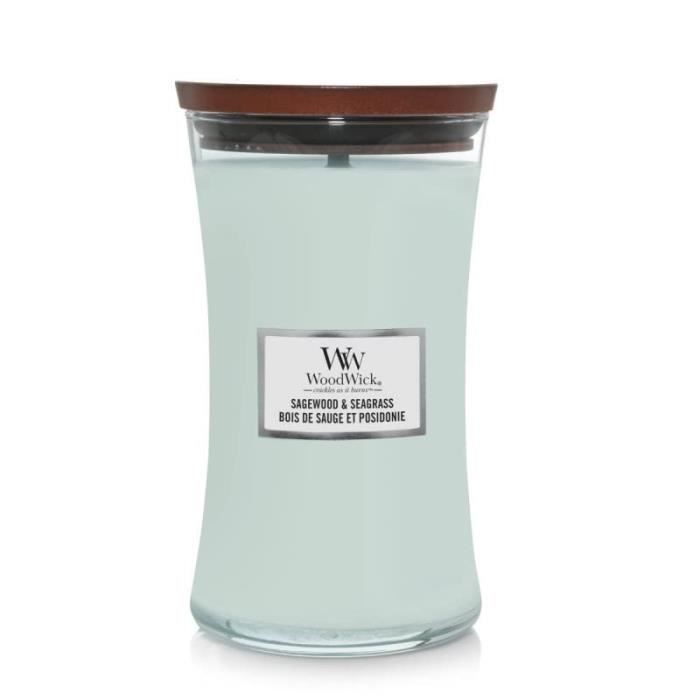 WOODWICK SAGEWOOD & SEAGRASS GRANDE BOUGIE PARFUMÉE 609,5 G 1728619E