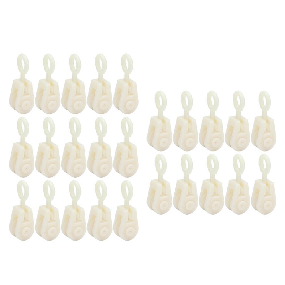 25pcs Plastic Fixed Pulley System Enclosed Chicken House Pulley Livestock Pulley  Livestock Farm