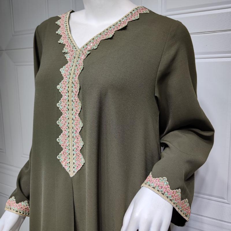 Muslimský dámský kamínkový župan