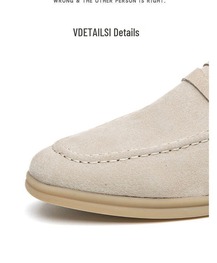Men's Premium Suede Leather Loafers: 2025 Summer Slip-On Casual & Business Driving Shoes