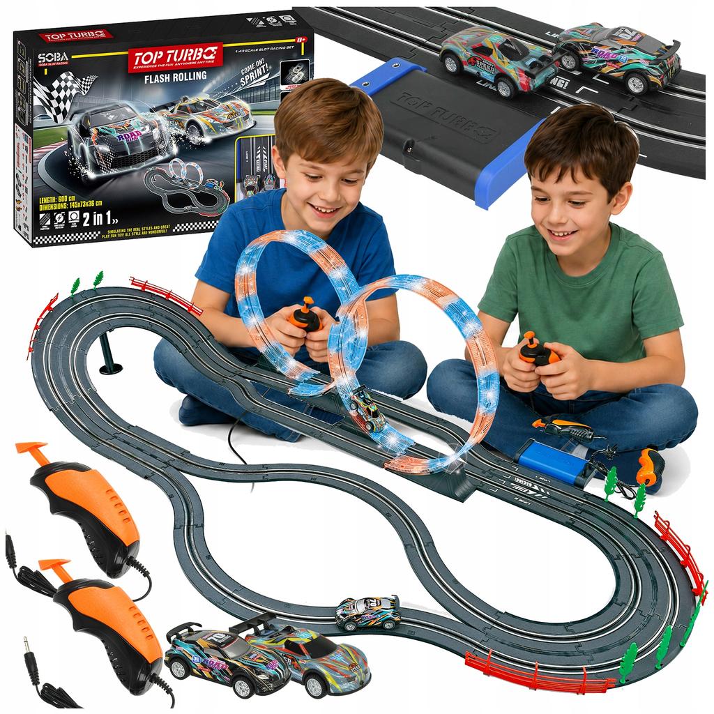 [5] Electric Giant Car Race Track 600cm Illuminated Z3396