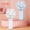 Handheld Fan Portable Small Cooling Fan USB Rechargeable Eyelash Silent Cooler Handheld Fan Mini USB Charging Desk Portable