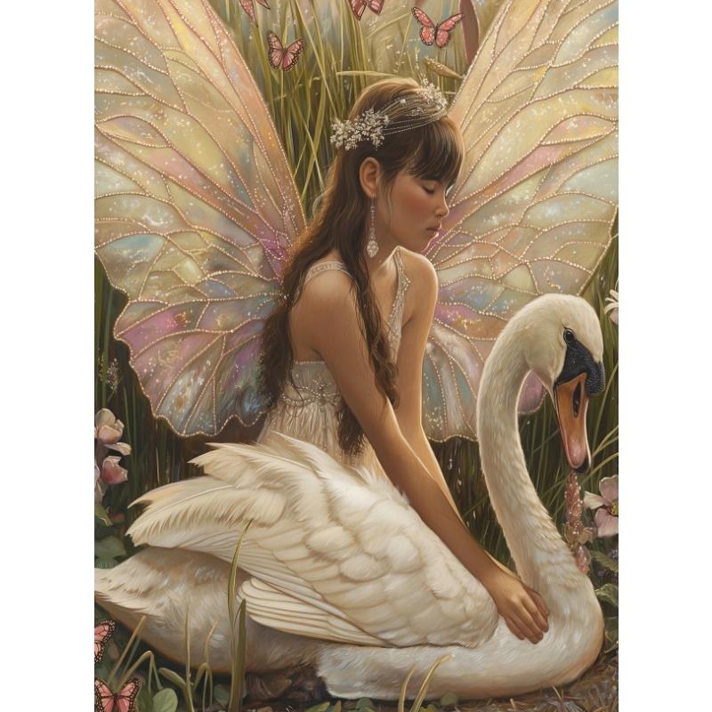 Fairycore Girl Pink Mushroom Unicorn Garden Wonderland Forest Poster Canvas Painting Wall Art Pictures Girl Room Home Decor