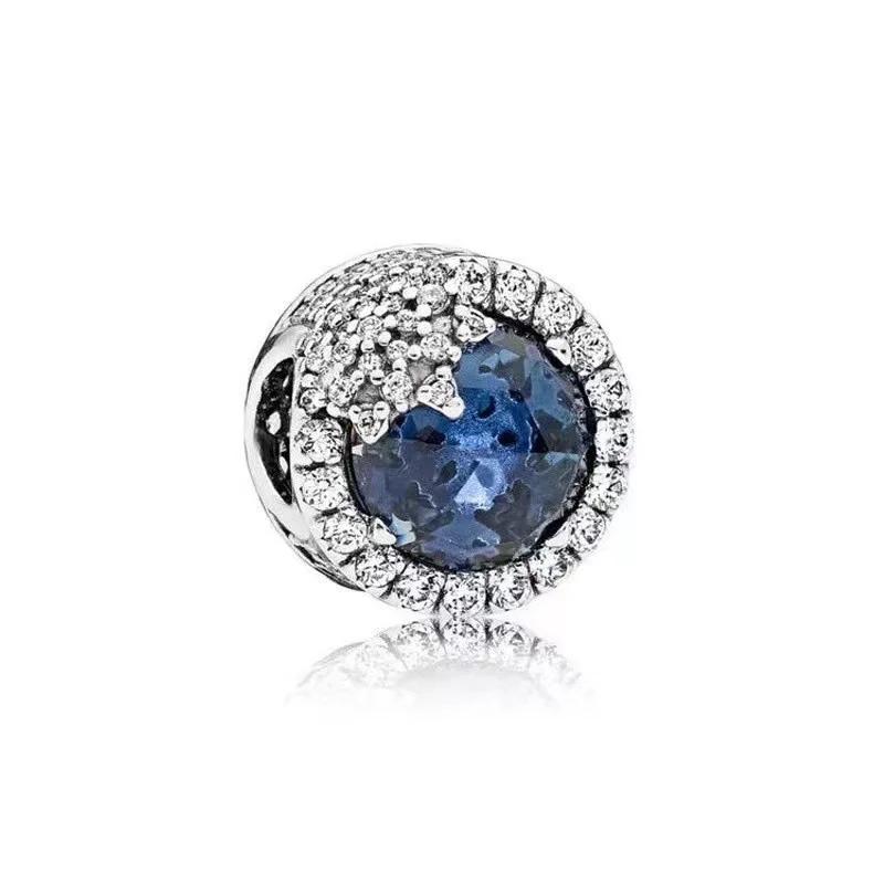 Original Copper Snowflake Flower Heart Pendant Blessing Bead Charms For Diy Bracelet Classic Jewelry Women Gift