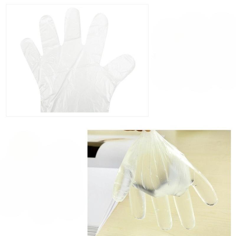 100pcs Disposable Gloves Plastic Gloves Transparent Eco-friendly Cleaning Gloves for DIY Cooking Kitchen Accessories