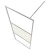 VidaXL Paroi de Douche à l'Italienne Cabine de Douche Cloison de Douche Salle de Bain Maison Intérieur Verre ESG Pierre 146652