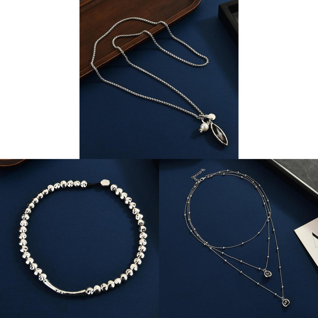 Geometric Pearl Necklace With Gold Plating For Fashionforward Women