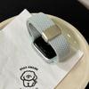 Bracelet Magnétique Tressé en Nylon Pour Apple Watch S10 Génération Applewatch789Iwatchse
