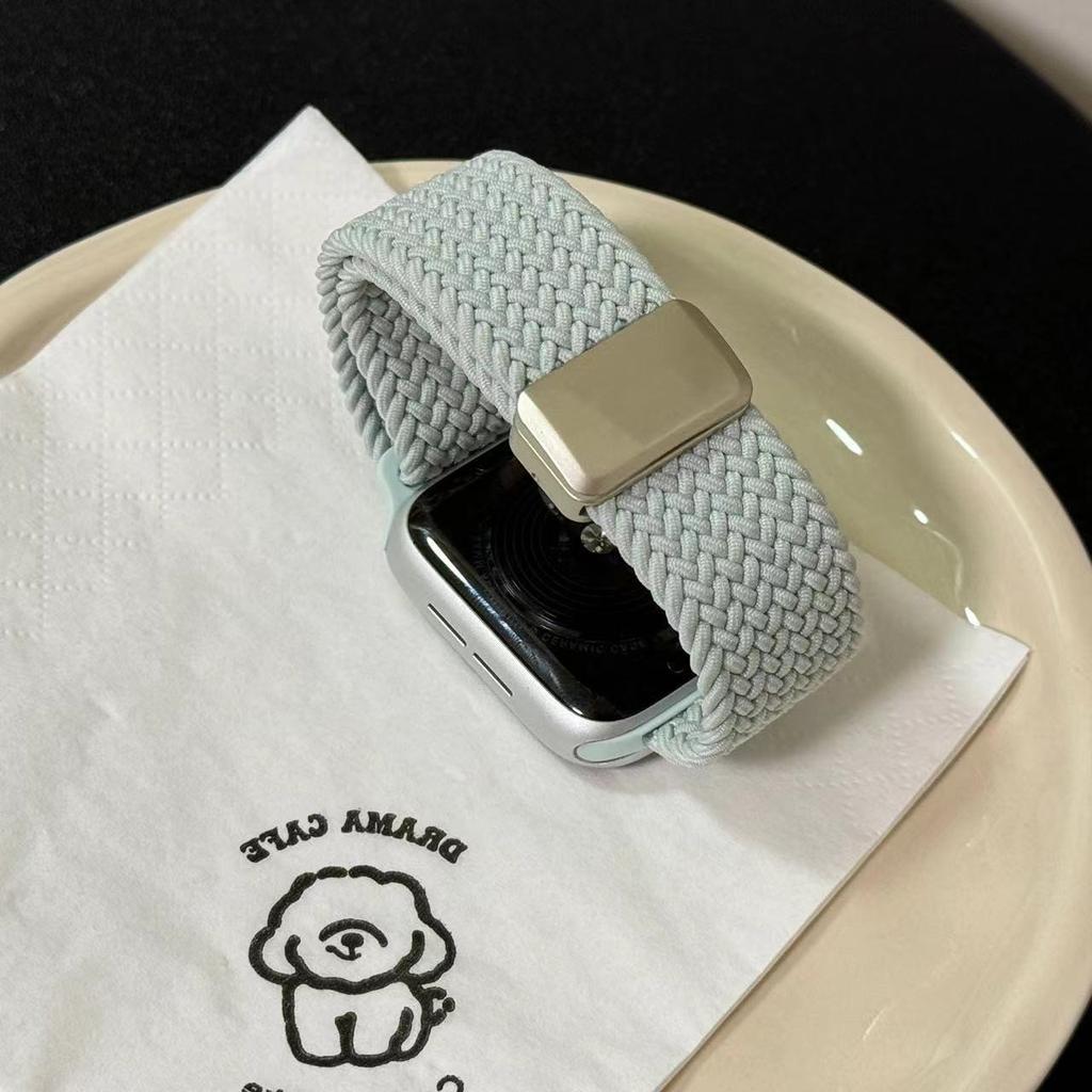 Bracelet Magnétique Tressé en Nylon Pour Apple Watch S10 Génération Applewatch789Iwatchse
