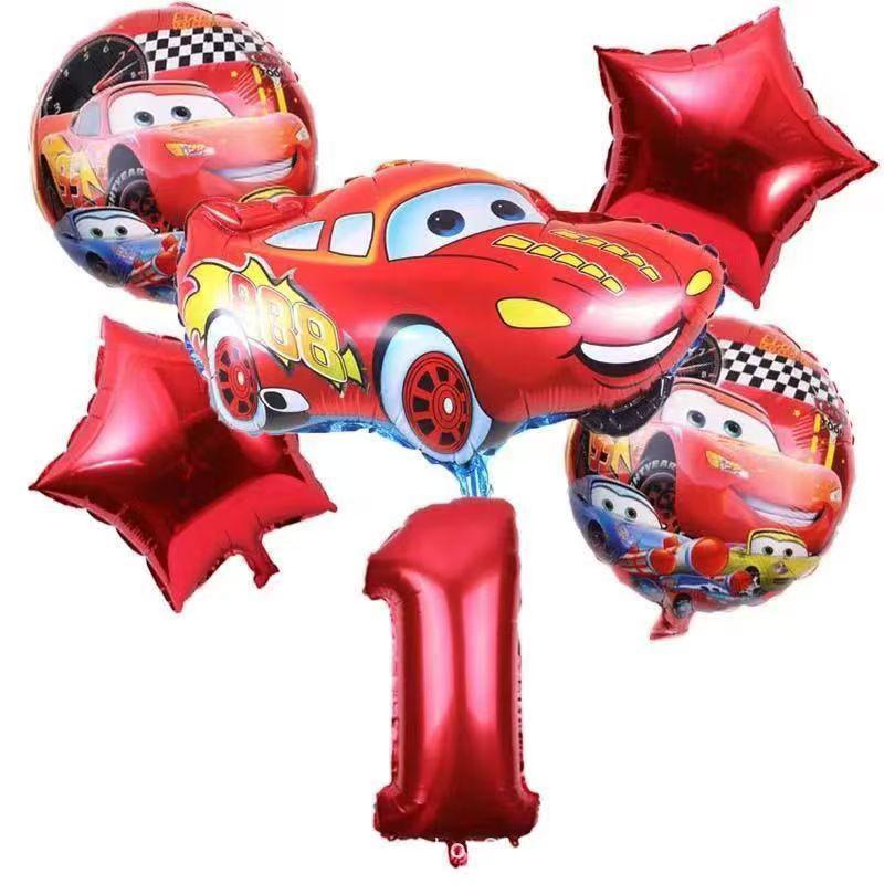 Set di Palloncini di Compleanno Disney Cars McQueen: Decorazioni per Feste di Famiglia e Scolastiche