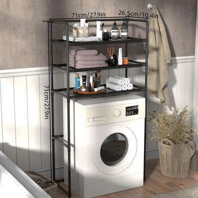 Водонепроникна підлогова полиця для ванної кімнати: Пластиково-металева полиця для туалетів та пральних машин