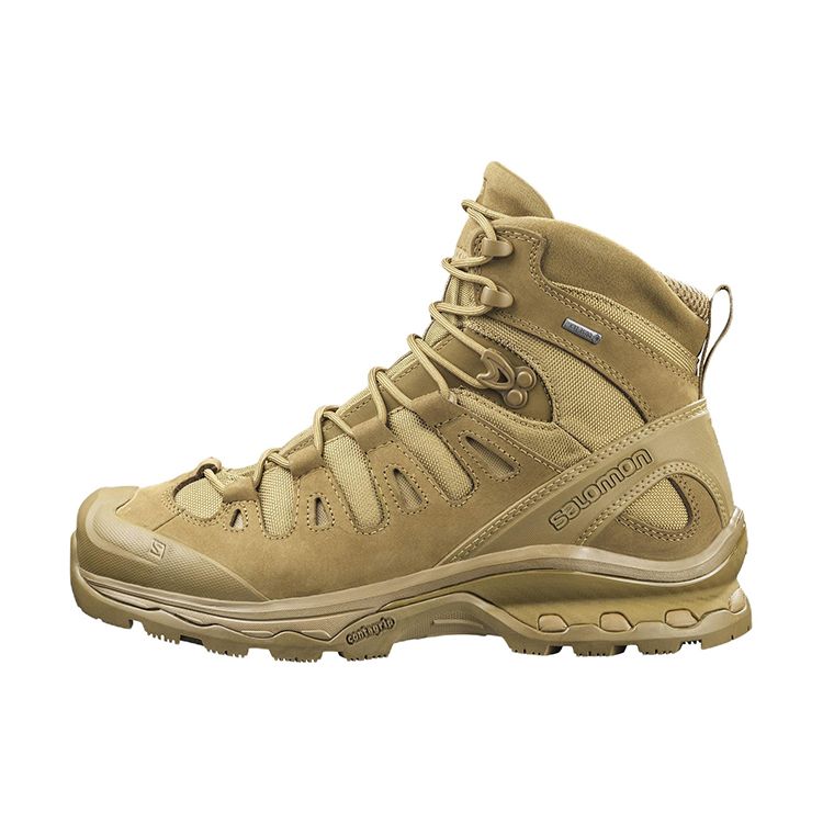 SALOMON Quest 4D Forces 2 Leather Nylon Gore-Tex Comfortable Outdoor Shoes Non-Slip Durable Support High-Top Hiking Shoes Unisex Hiking Shoes 409434