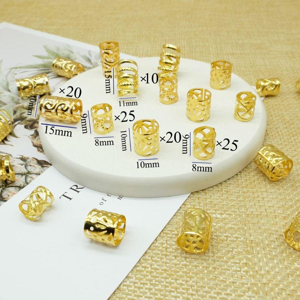 Hair Supplies Dreadlock Hair Rings Spiral Beads Rings Dirty Braid Hair Buckles Ethnic Style