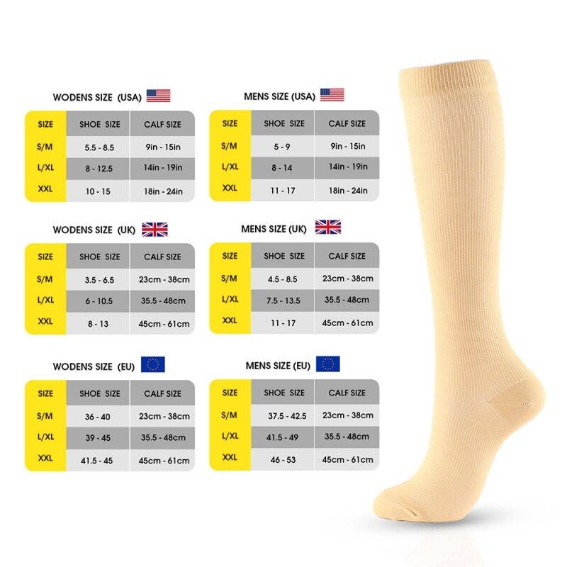 Compression Socks for Women & Men Circulation (3 Pairs) - Best Support for Running Nurses Recovery Cycling Flight