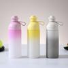 600ml Cute Frosted Gradient Water Cup High-capacity Outdoor Portable Sports Kettle Sealed Leak Proof Cold Ice Drinking Bottles