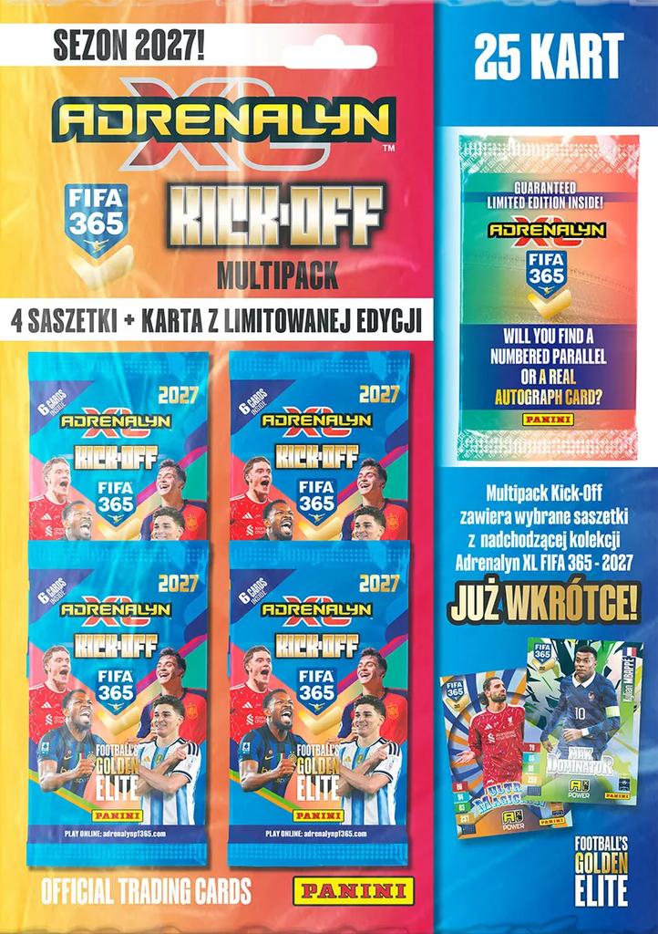 Panini Adrenalyn 2027 Fotbalová sada karet: Startovací multipack