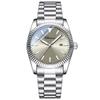 CHENXI Couple Watches Men's Quartz Watch with Date Stainless Steel Strap Water-Resistant Business Casual Style Ideal Couple Gift