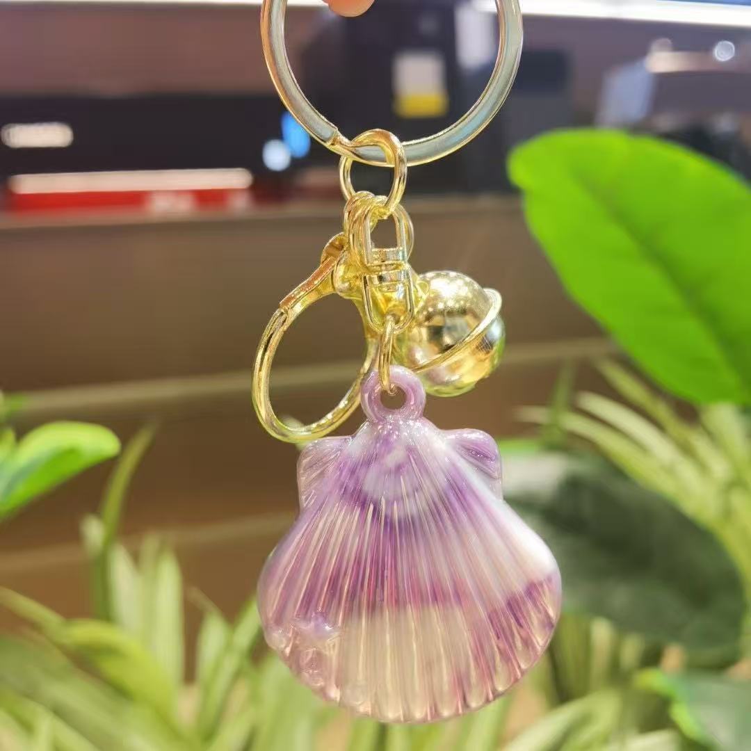 Acrylic Shell Handicrafts Keychain Creative Gift Pendant Marine High-End Girl Pendant