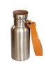 +LUMBER by Hacoa THERMO BOTTLE: A Stylish Thermos Bottle Combining a Stainless Steel Water Bottle with Fine Wood (with Leather Strap) (Walnut 350)