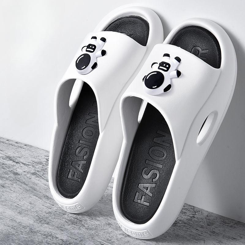 Pánské letní venkovní vnitřní domácí koupelna vana protiskluzové pantofle pro pár kreslené na platformě