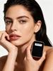 MIU MIU Miroir Compact Bordure Noir Doré Mini Double Face Portable de Poche Miroir de Maquillage pour Femmes Voyage Quotidien