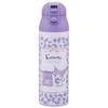 Skater 500ml Stainless Steel Mug Bottle with Insulated Heat and Cold Featuring Kuromi and Flower Wreath Design Functions, Sanrio's (SDPC5-A)