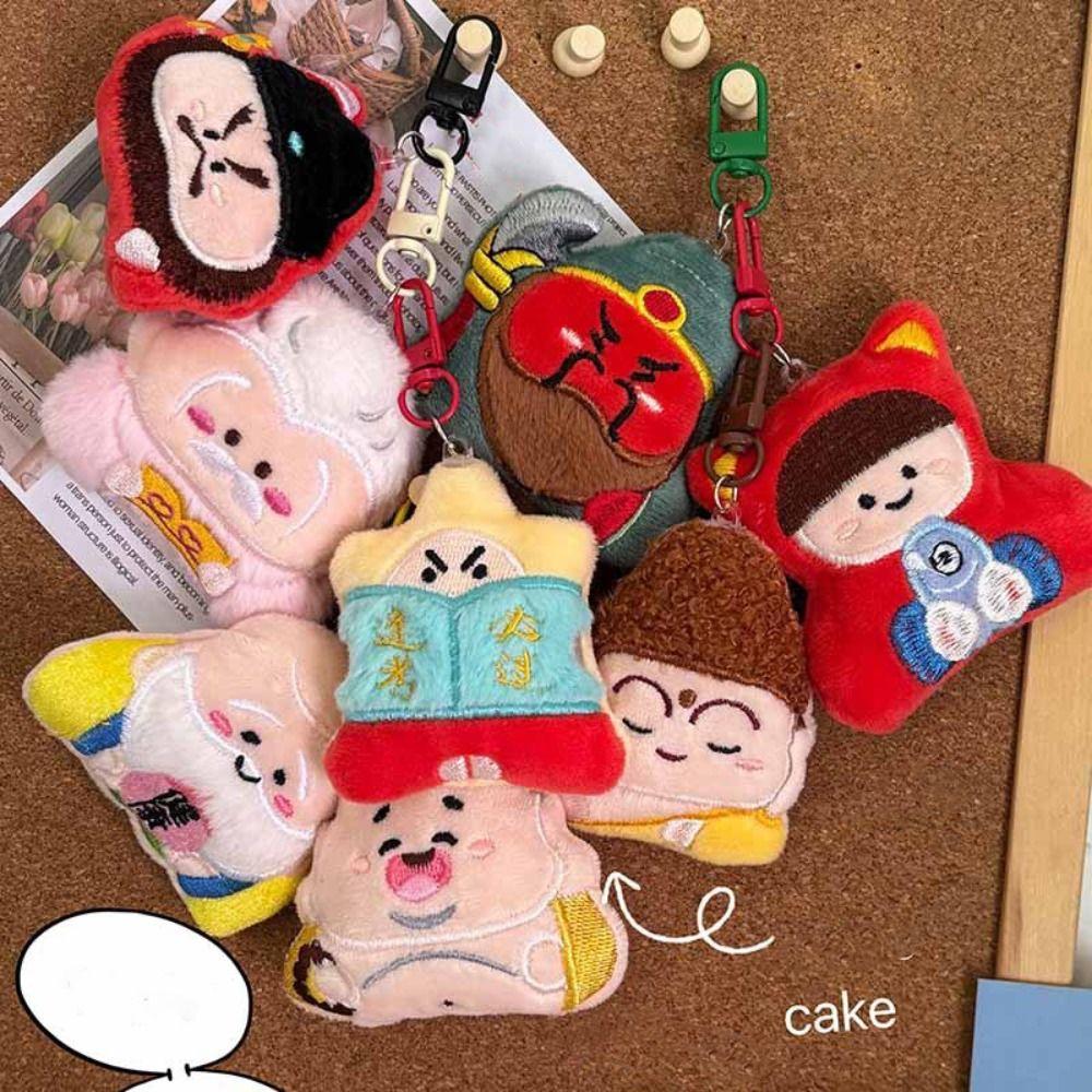 Guanyin Chinese God Dolls Pendant Moon Lord Plush God of Longevity Pendant Backpack Decor