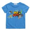 Wild Kratts Pony RainbowDash Cartoon T-shirt 100% Short Sleeve Tshirt Camisetas Cotton Anime Tee-shirt Kawaii Children Clothing