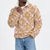 Herren Kapuzenpullover mit Stehkragen, Flanell, Weihnachtsprint, für Feiertags-Freizeitkleidung