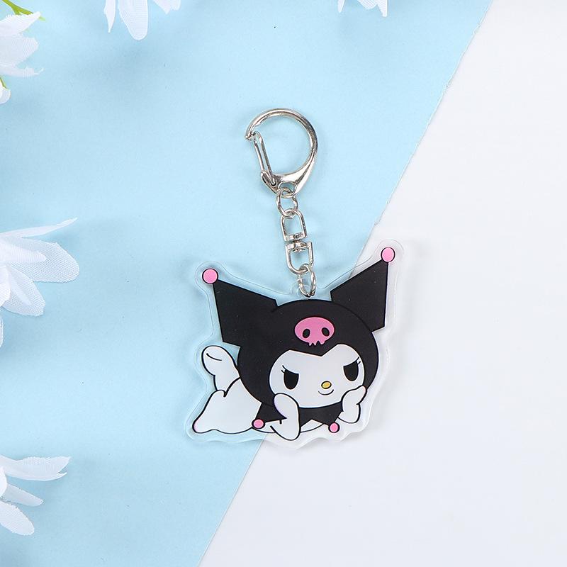 Cartoon Double-Sided Acrylic Keychain Cute Bag Pendant Headphone Cover Pendant A Birthday Gift For Girlfriend