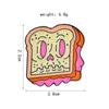 Zinc Zinc Alloy Cartoon Food Brooch Cute Doughnut Brooch Fashion Cartoon Metal Brooch  Ornament Badge