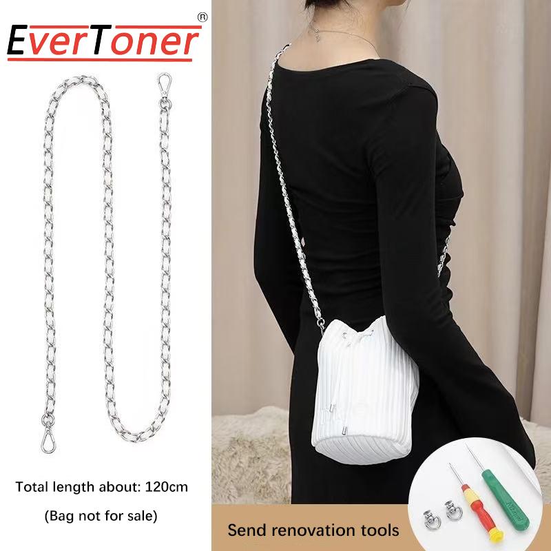EverToner Pearl Bag Chain Crossbody Strap Lanyard Extender DIY Accessories Pearl Handbag Strap Replacement Accessories