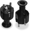 Plugue Destacável Reto Uni-Schuko, 2P+Z 16A, 250V Preto - Vt-301-0045