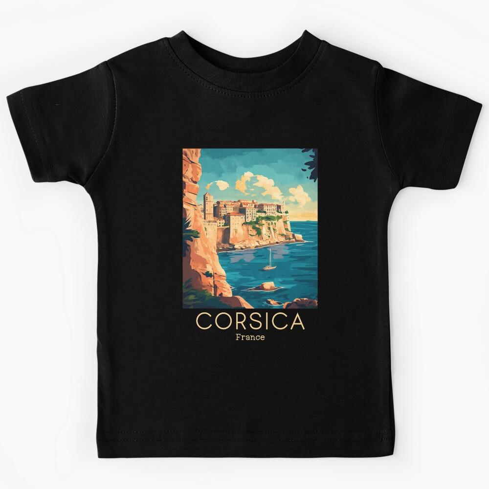 A Vintage Illustration of Corsica - France  Kids T-Shirt 120