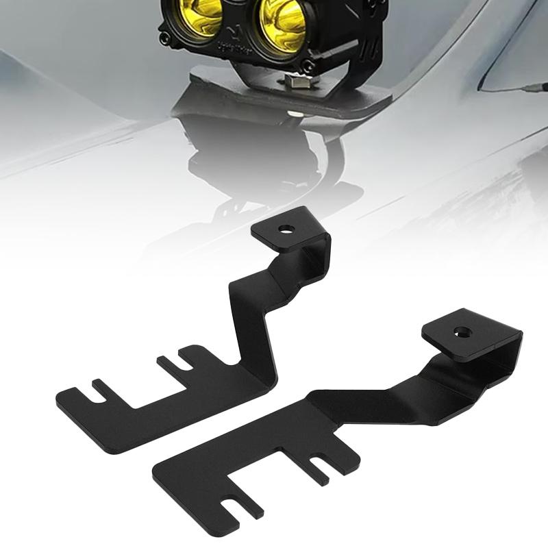 2Pcs Hood Ditch Light Bar Mount Brackets Kit Led Pod Light Work Light Bracket for Ford Ranger 2023 2024 2025