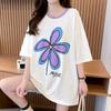 Navava Women Loose FiT T shirT Flower prinTing nT2549