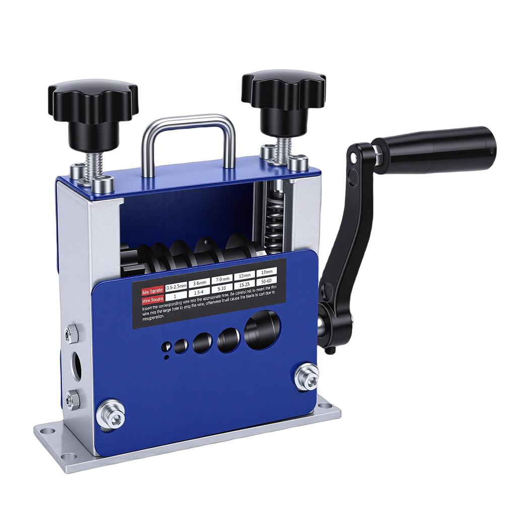 Wire Stripping Machine Hand Crank Or Drill Powered Electrical Wire Stripper for 3.5mm 7mm 9mm 12mm 17mm Cables