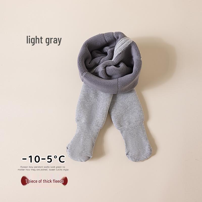 Winter Fleece-Lined Baby Leggings: Warm, Open-Crotch, Thickened One-Piece Pants for Children
