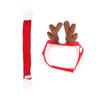 Festive Pet Antler Headband +Scarf Set Dress Up Your Furry Friend! Christmas Photo Props for Dogs and Cats Accessories