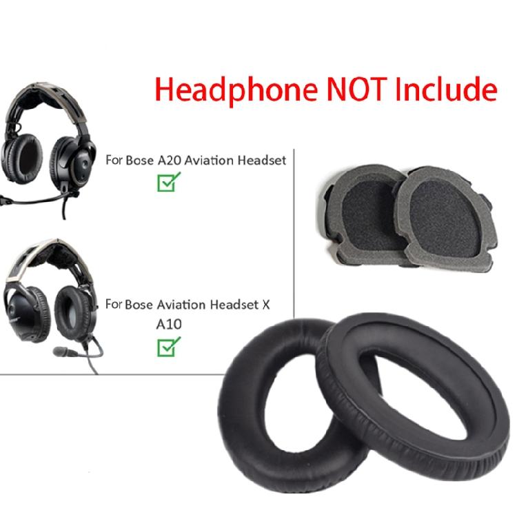 Comfortable Earpads Leather Cushion  Aviation Headset X A10  Headset