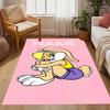 Looney Farm Animal Friends Customize Your Name Floor Rug Office Rug Suitable for Balcony Entryway Dormitory Foyer Anti-slip Rug Anime Office Decor