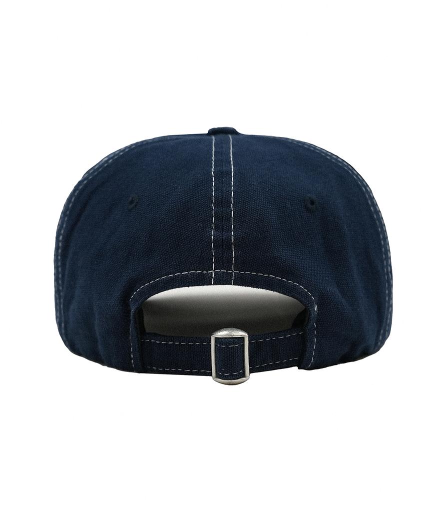 Jaejeuaenba 6P Distressed Applique J&B Cap (Vintage Navy)