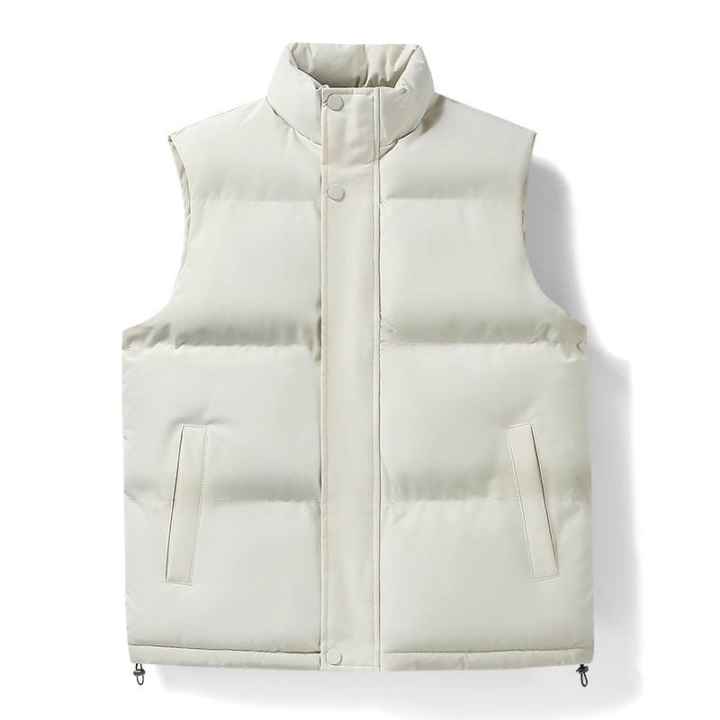 Unisex Customized Outdoor Down Cotton Vest - Winter Warm, Sleeveless Gilet for Men & Women M