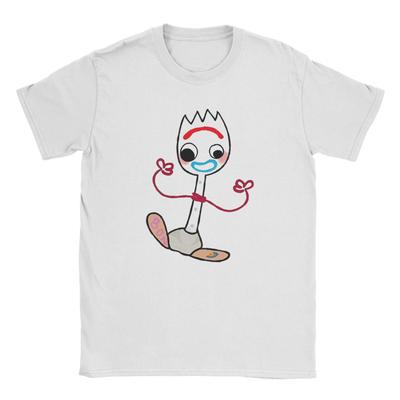 Camisetas para Hombre Lindas Juguete Forky Toy Story Moda Camiseta de Algodón Manga Corta Camiseta Tops Cuello Redondo 6XL