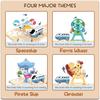 3D Puzzle Track Car Toy Set Assembling Scene Maze DIY Rail Car Amusement Park Puzzles Track Vehicle Creative Game Logic Kits Toy