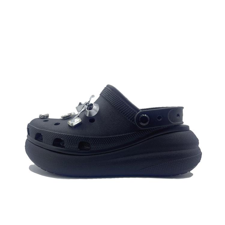 

Crocs Ночная бабочка Пряжка EVA Сладкие и милые Модные Уличные Нишевые Дырочные Туфли Унисекс Черные 38-39 чёрный