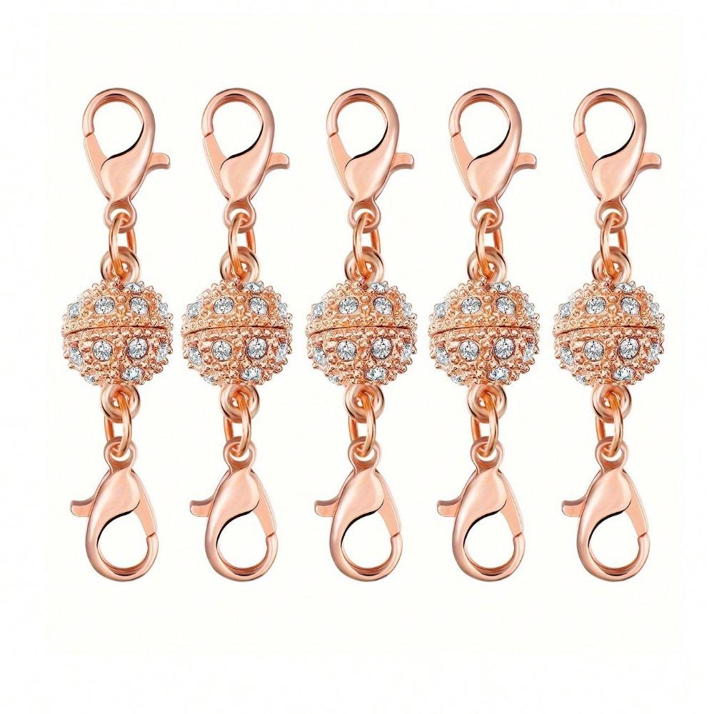 5pcs Portable Alloy Jewelry Clasps Delicate Rust-proof Bracelets Clasps Universal Jewelry Findings DIY Crafts
