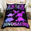 Cute Cartoon Dinosaur Duvet Cover Set Full SizeKawaii Dinosaur Bedding Set for Boys GirlsColorful Dinosaur Comforter Cover Set