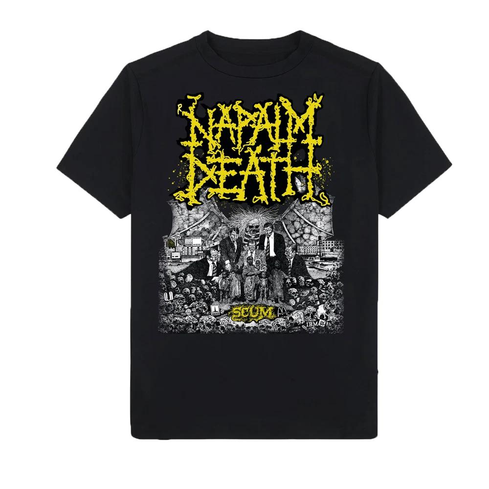 Napalm Death Scum Classic Black Short Sleeve TShirt New 2XL