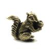 Cute Brass Squirrel Ornament Solid Copper Statue Figurines Brass Squirrels Nuts Tea Pot Incense Holder Desk Decoration